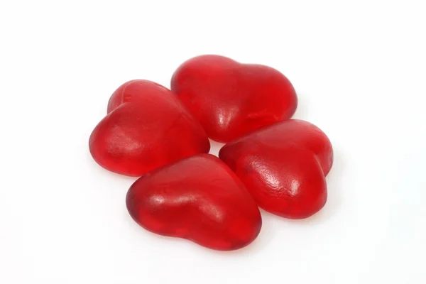 Wine gum hearts Stock Photo