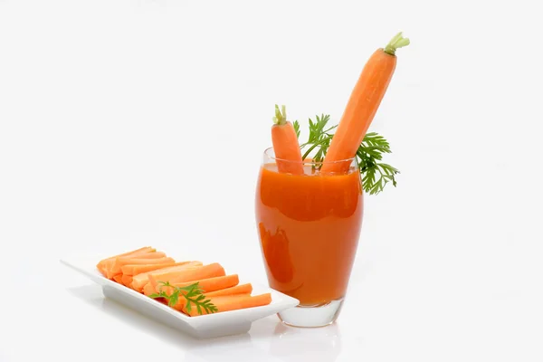胡萝卜汁 — 图库照片