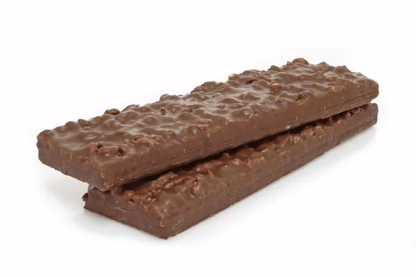 Duas barras de chocolate — Fotografia de Stock