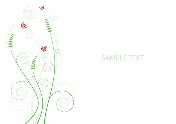 Floral design. Vector illustration — Stock Vector