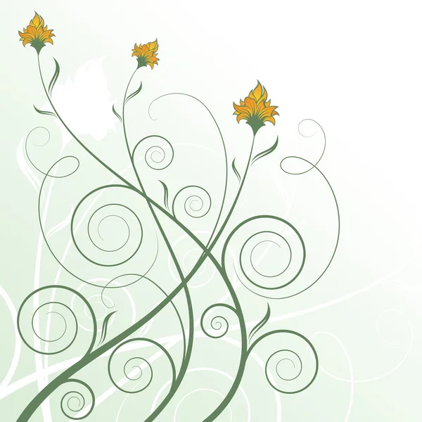 Abstrakt blommig illustration — Stock vektor