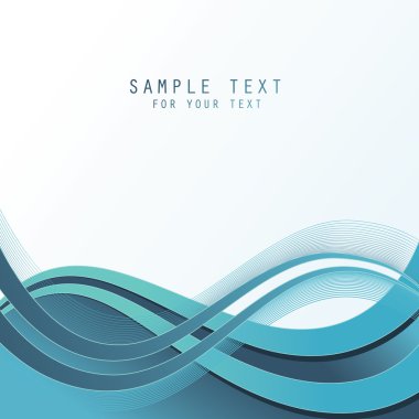 Abstract aqua design clipart