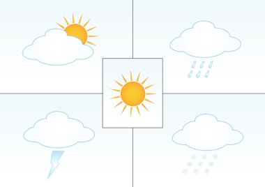 Weather illustrations clipart