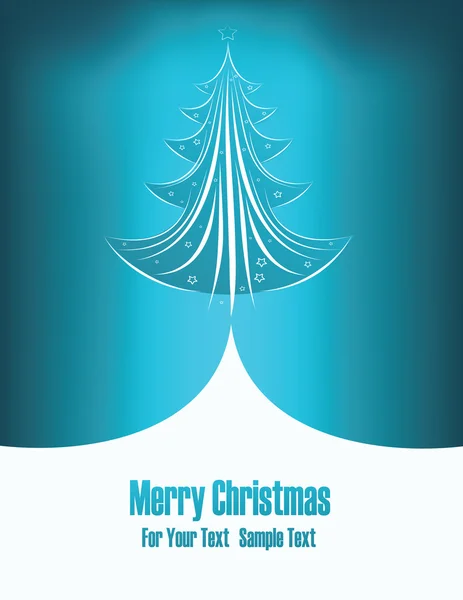 Bella illustrazione albero di Natale — Vettoriale Stock
