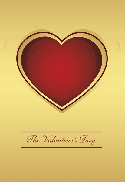 Fondo con corazón para el día de San Valentín — Archivo Imágenes Vectoriales