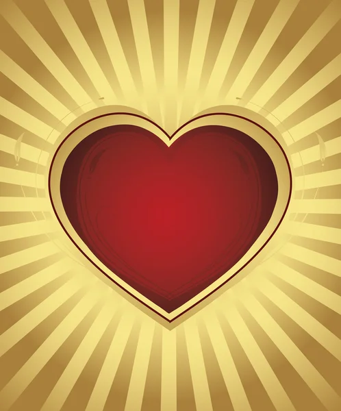 Fondo con corazón para el día de San Valentín — Vector de stock