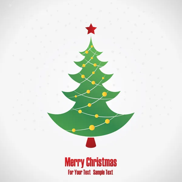 Güzel Noel ağacı çizimi — Stok Vektör