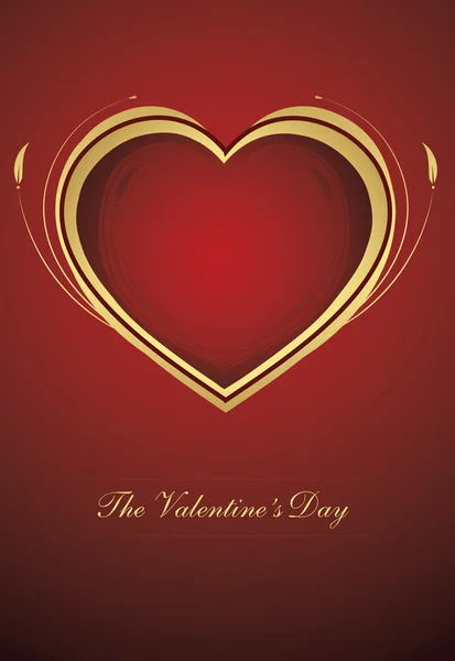 Achtergrond met hart voor dag van de Valentijnskaart — Stockvector