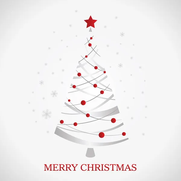 Krásná vánoční stromeček ilustrace — Stockový vektor