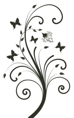 Floral design. vector illustration clipart