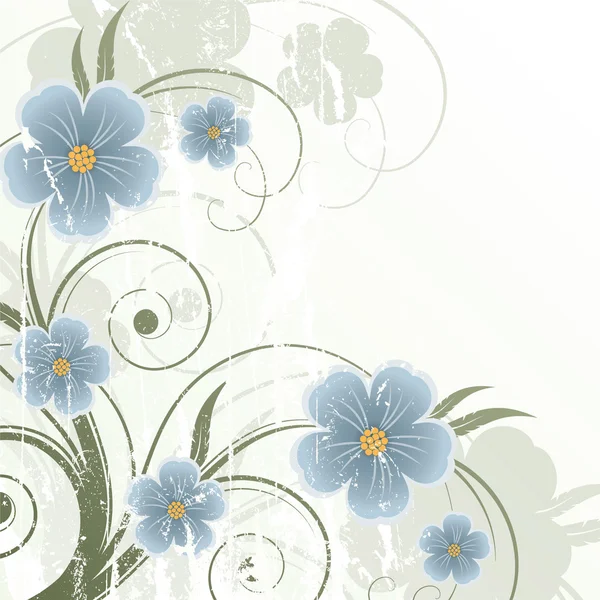 Retro floral achtergrond — Stockvector