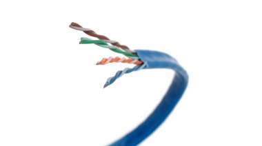 Category 6 Network Cable Curved clipart