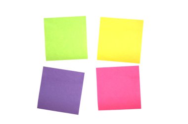 Four Scattered Post it Notes clipart