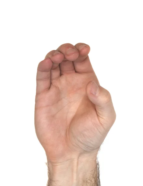 Lettera C in lingua dei segni americana — Foto Stock