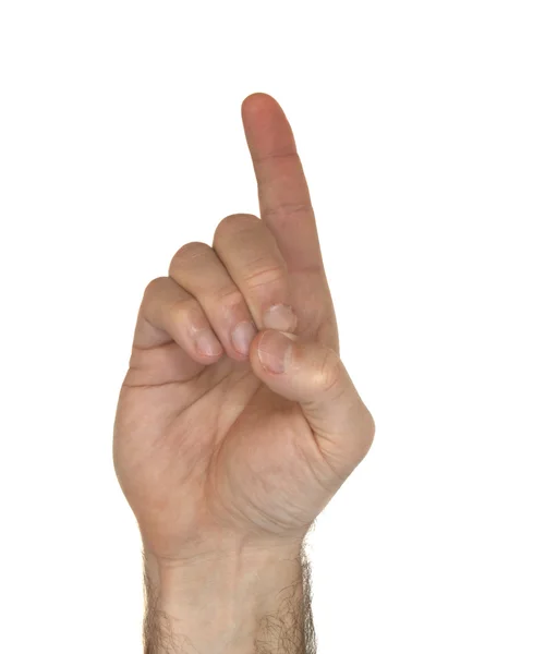 Carta D de ASL — Foto de Stock