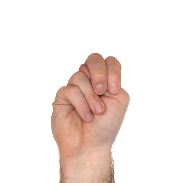 Буква N ASL — стоковое фото