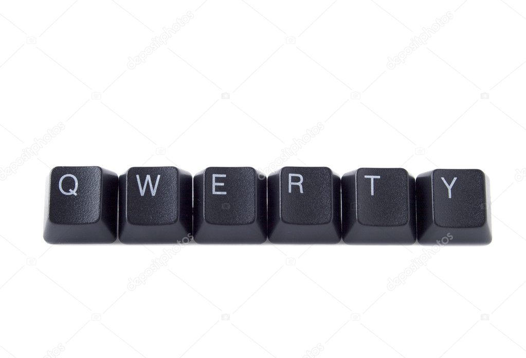 QWERTY Spelled on Keyboard Black