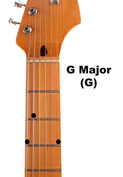 G gitaar akkoorden diagram — Stockfoto