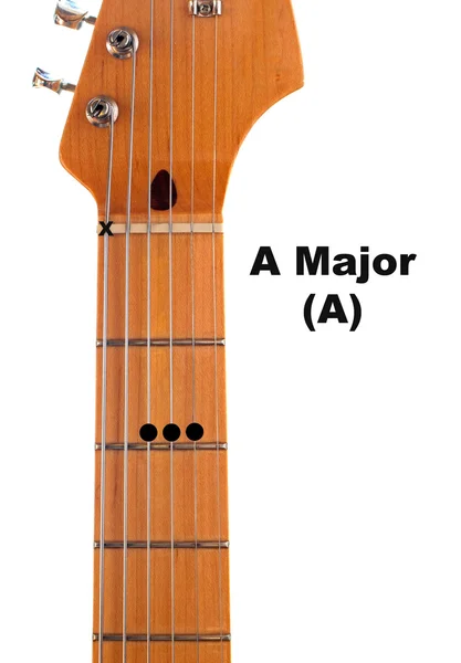 Un diagrama de acorde de guitarra — Foto de Stock