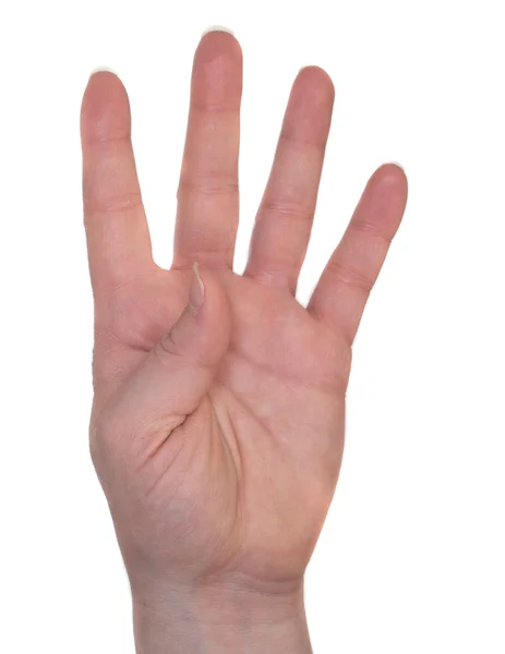 ASL Number 4 — Stock Photo, Image