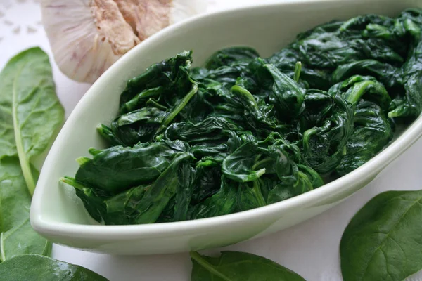 Fresh Spinach Bowl — Stock Photo, Image
