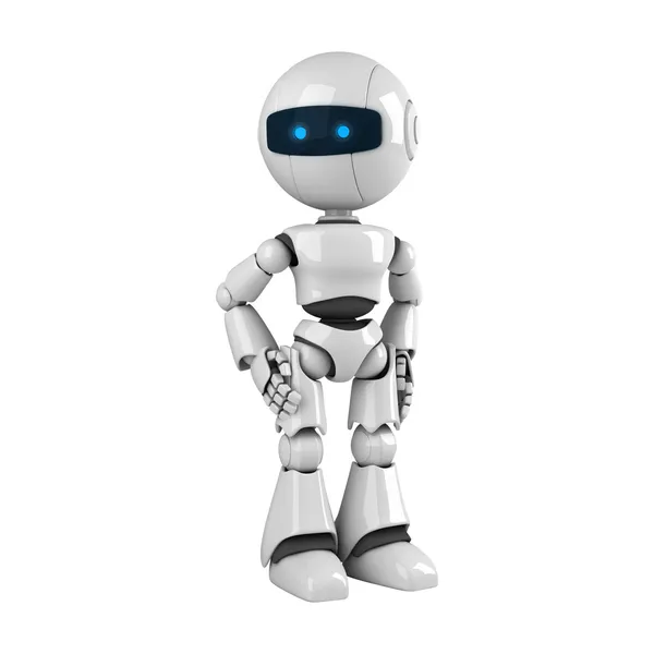 Funny robot stay and look — Stock Photo, Image