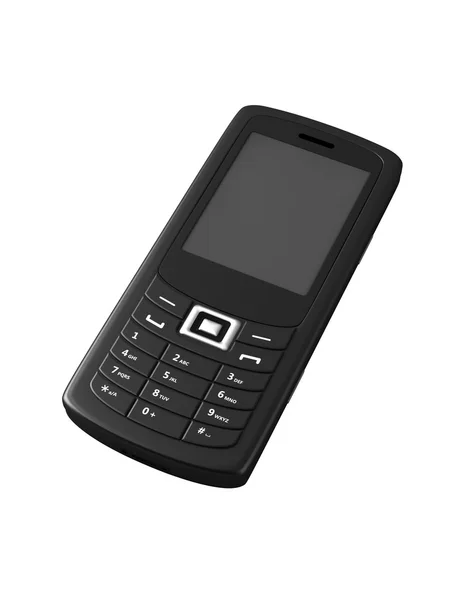 Чёрный мобильник — стоковое фото
