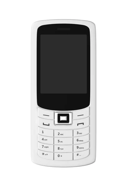 Telefone celular branco — Fotografia de Stock