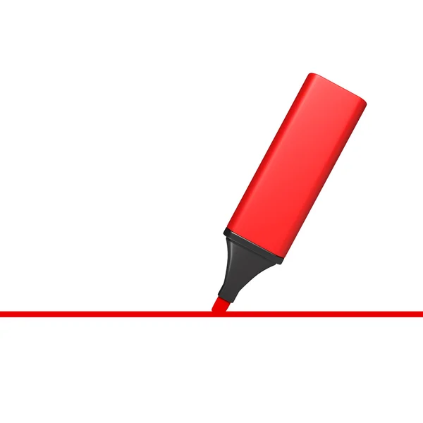 Red marker — Stock Photo, Image