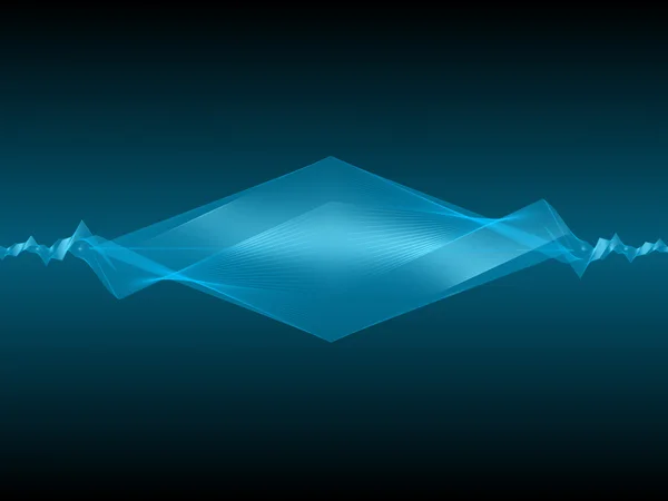 Blue waveform — Stock Photo, Image