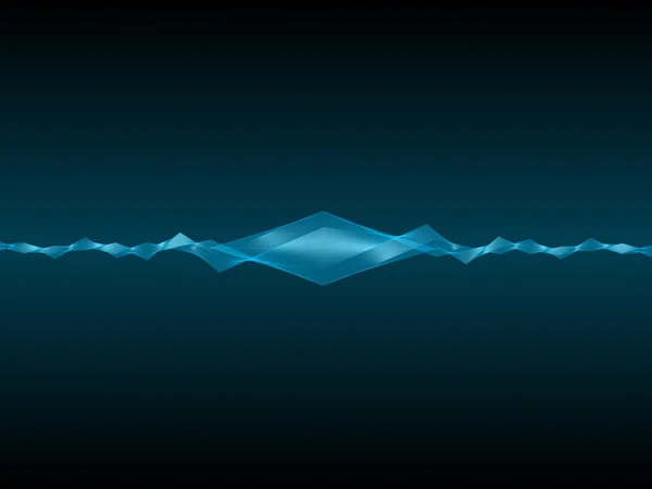 Mavi dalga formu — Stok fotoğraf
