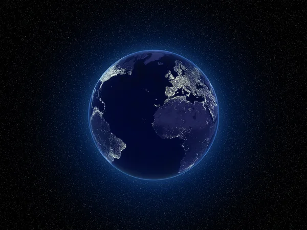 빛나는 지구본 — 스톡 사진