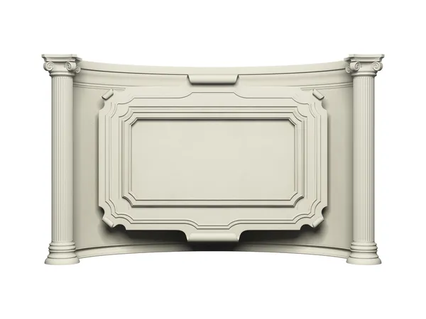 Architecture frame wall with column — Stock Photo, Image