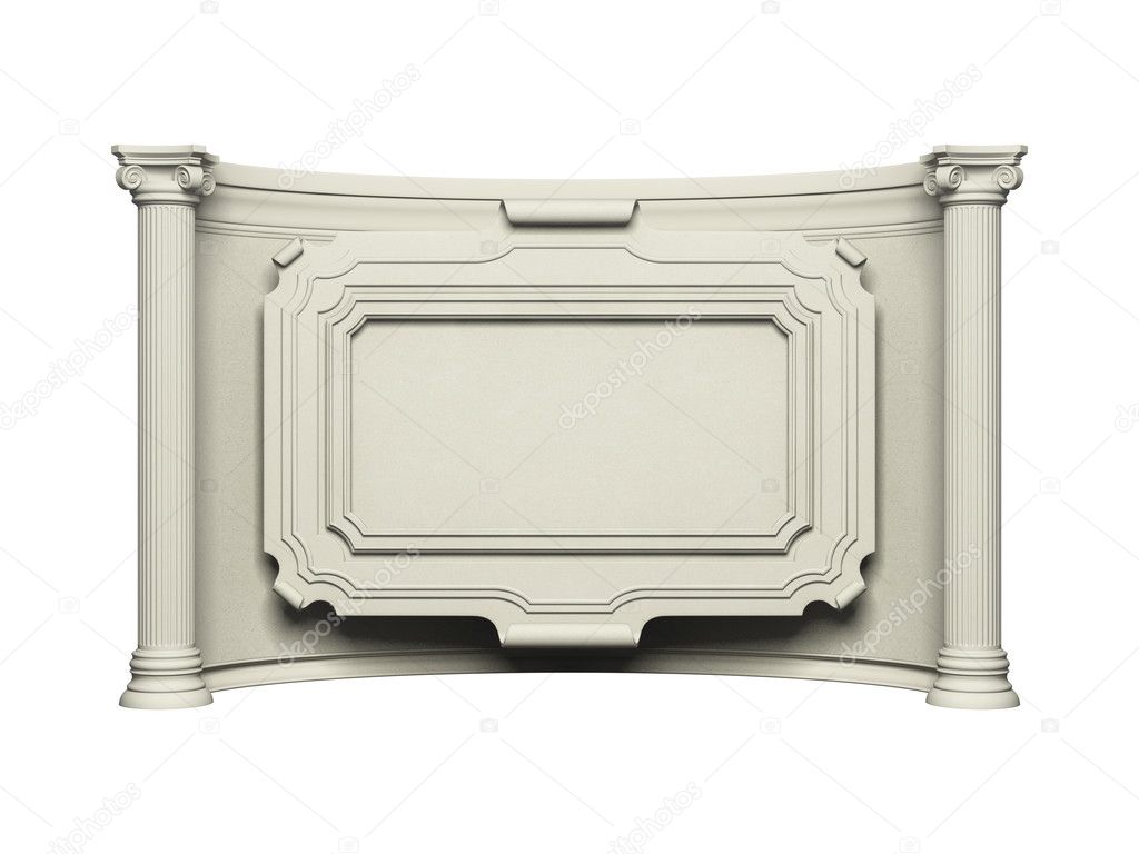 Architecture frame wall with column