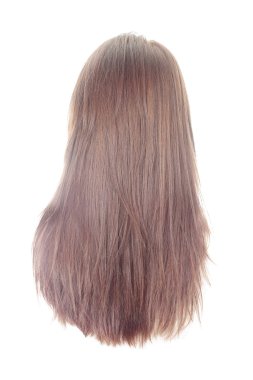 Back view of long hair clipart