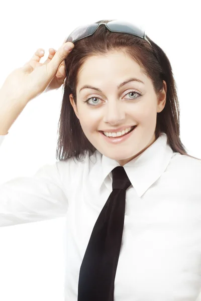 Surprised office girl — Stock Photo, Image