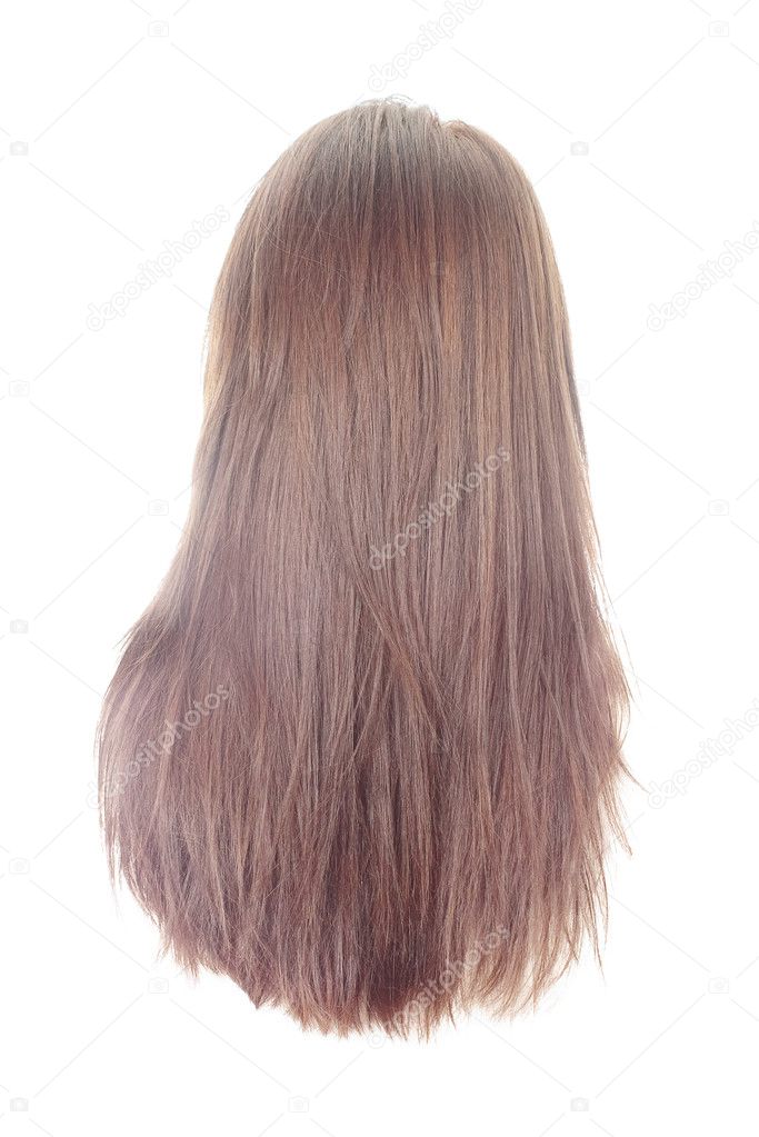 Long Layered Hair Back View Back View Of Long Hair Stock Photo