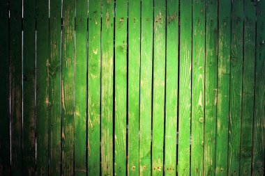 Green picket fence with light spot clipart