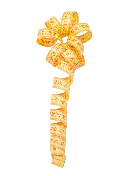 Measuring tape line as flower