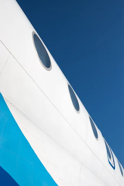 Airplane with windows — Stock Photo, Image