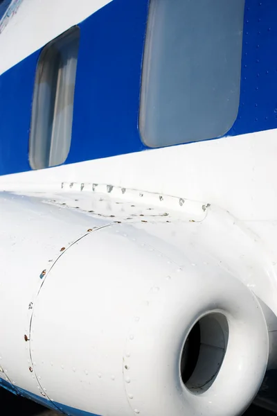 Repülőgép-val windows — Stock Fotó