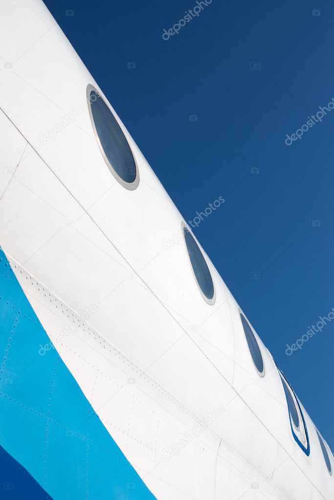 Airplane with windows