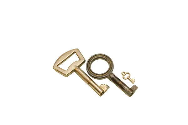 Tre vecchie chiavi ornate — Foto Stock