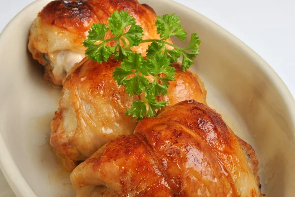 Pyszny Kurczak pieczony z oliwek — Zdjęcie stockowe