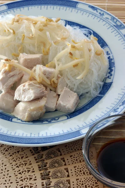 Aziatische kip noodle — Stockfoto