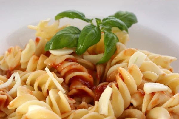 Spaghetti med tomatsås — Stockfoto