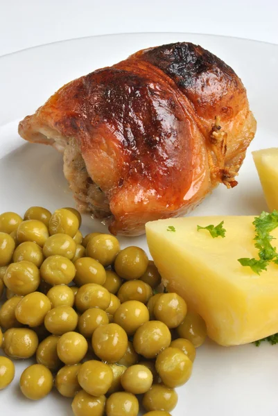 Roasted chicken olive with potato — Stock Photo, Image