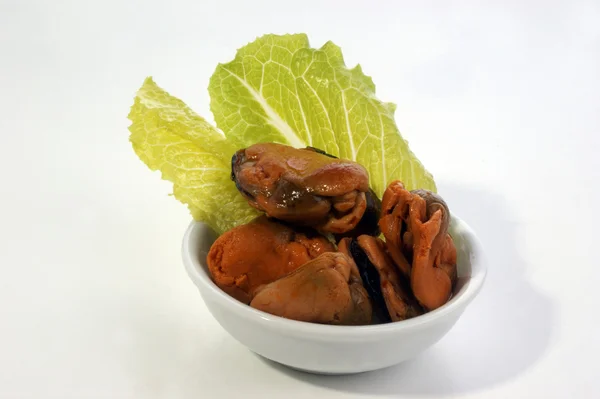 Some fresh organic mussel — Stock Photo, Image