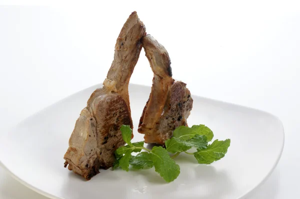 Organic grilled lamb chop — Stock Photo, Image