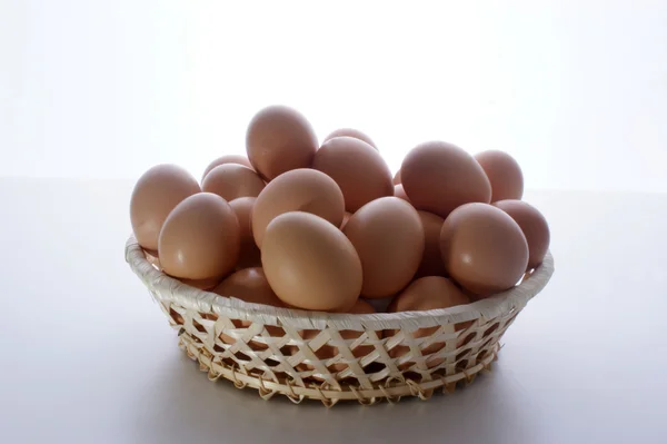 Some fresh organic eggs — Stock Photo, Image